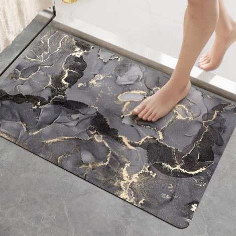 Paillasson Antidérapant pour Porte 40x60 cm - Modèle "Xiyan" - Couleur Gris Foncé - 1 Pièce - Idéal pour l\'Extérieur ou l\'Intérieur (1/5)