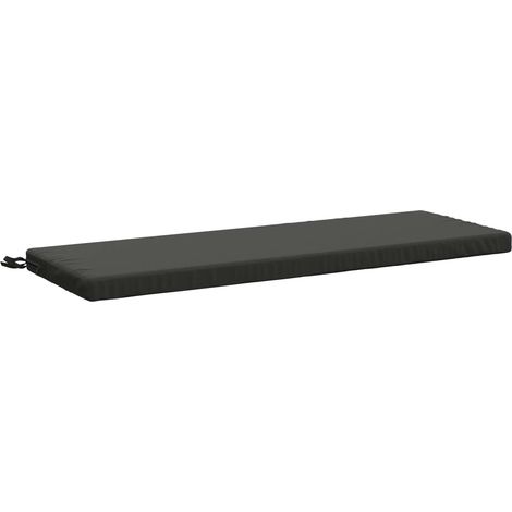 vidaXL Bench Cushion SOEST 100% Polyester Anthracite 100 x 40 x 5 cm