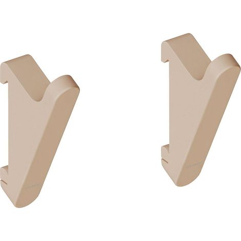 COSMIC Towel hook Coat hook 2 Pcs Sand, Wall Guide Needed,Fits ALIFE Collection