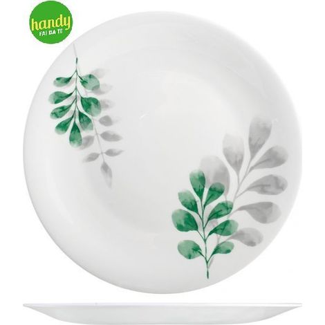 Piatto piano Bormioli Rocco Opale Botanica Verde 27 cm