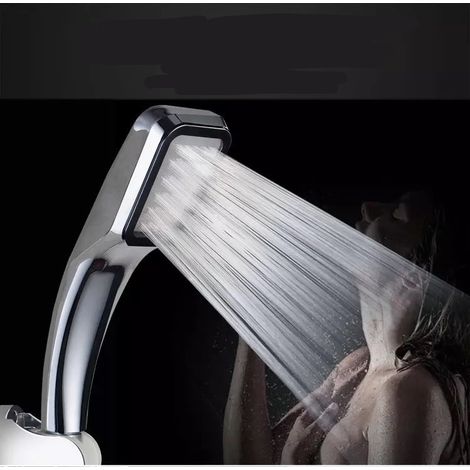 Soffione doccia quadrato a pressione con 300 fori, getto singolo per risparmio idrico ed effetto pioggia, accessori per il bagno. - AquaForge (1/5)