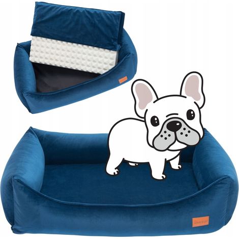 Cuccia ortopedica per cani terrier 90x70x20 cm Ucraina BLU (1/5)