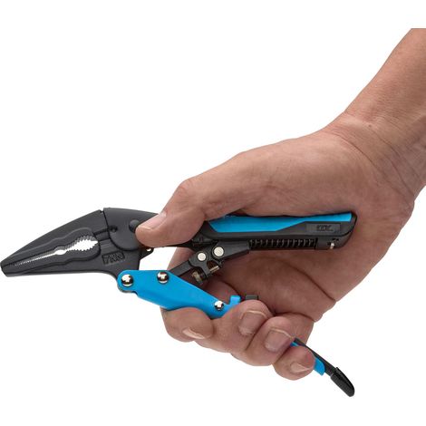 Pince à bec aiguille à réglage automatique de 17,8 cm – Poignée de précision, poignée souple, libération rapide, pince de verrouillage pour travaux électriques et fins (1/5)