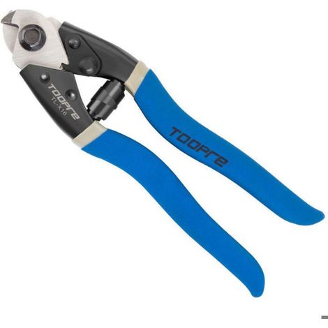 Cortacables forjados de 190 mm con mordazas de acero al cromo vanadio, capaces de cortar cables, cuerdas, cordones y muelles de acero de hasta 6,5 mm de diámetro. (1/4)