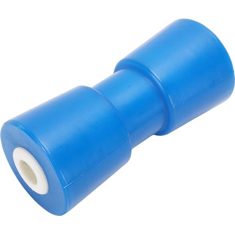 Rouleau de quille marin robuste, 7,28 pouces, anti-rayures, butée d'arc bleue en polyuréthane pour remorques (1/5)