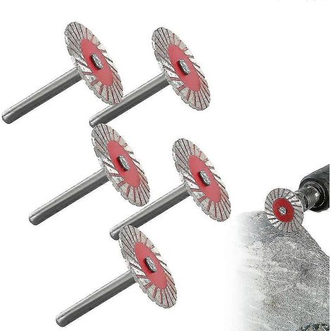 40-mm-Diamanttrennscheibe mit 6-mm-Schaft, Trennscheibe zum Gravieren und Schneiden von Fliesen, Granit und Marmor, langlebig (1/5)