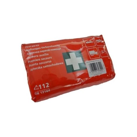 Kit di pronto soccorso DIN13164 con accessori per auto, 46 pezzi.