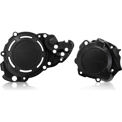 COUVERCLES DE MOTEUR ACERBIS (COUVERCLE D'EMBRAYAGE ET D'ALTERNATEUR / COUVERCLE) X-POWER BETA 250 / 300 RR '18-'24, XTRAINER 250 / 300 '18-'24 NOIR