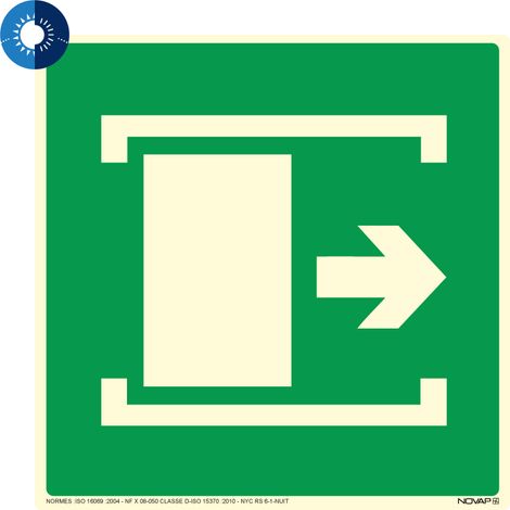 Panneau photoluminescent HD Coulisser pour ouvrir - rigide 200x200mm - 4055343
