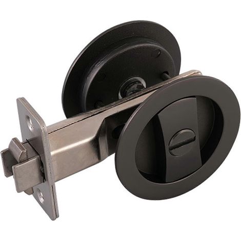 Verrou de porte rond Invisibles Auti-Rust résistant à l'usure pour salle de bain (1/5)