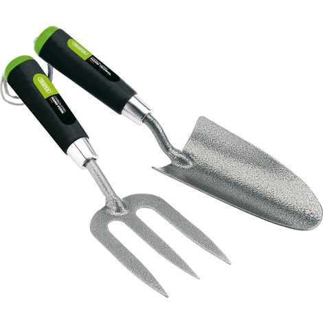 1 - Truelle - Fourche - Acier Carbone - Outil De Jardinage - Pour Le Travail De La Terre - Bleu - 25,0cm (1/4)
