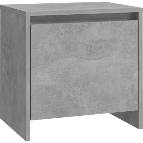 Table de chevet Gris béton 45x34x44,5 cm (1/5)