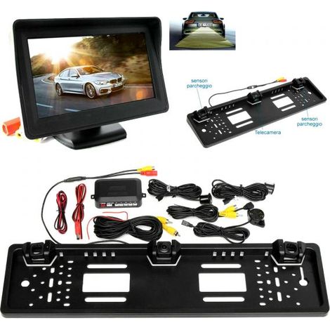 PORTATARGA CON TELECAMERA E SENSORI DI PARCHEGGIO MONITOR DA 4.3 PORTA TARGA (1/5)