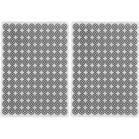 2 Pcs Embossing Folders Embossing Template Multipurpose DIY Paper Craft Plastic Bump Embossing Template Print Folders (1/5)