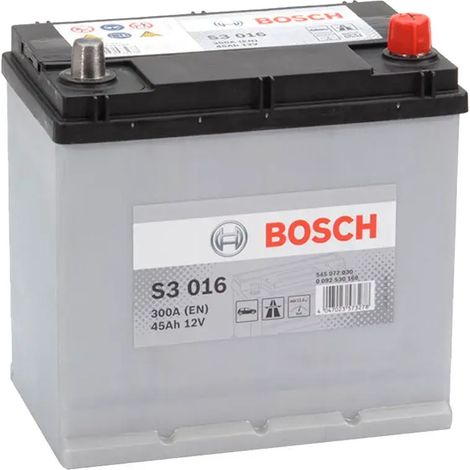 Batería de coche 45 Ah 300 A EN Bosch S3016