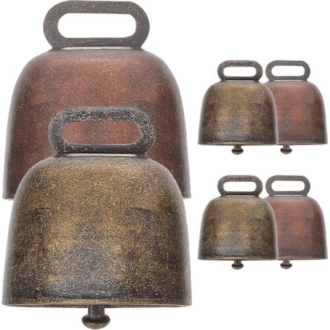 Lot de 6 Cloches en Cuivre pour Bétail, Accessoires Robustes et Anti-perte, pour Animaux Ferme et Bricolage DIY (1/5)