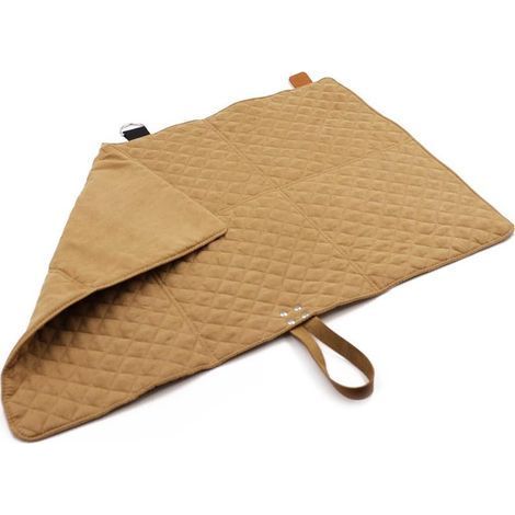 TAISHENGDA- Couverture pliable pour chien - Idéale pour le camping, les pique-niques en plein air - 75 x 50 cm - Taille M - Marron