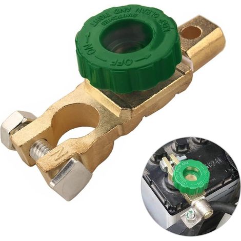 Universal Car Battery Disconnect Switch Main Switch for Marine Motorcycle Truck Car Boat 12V/24V (Battery Terminal) (1/5)