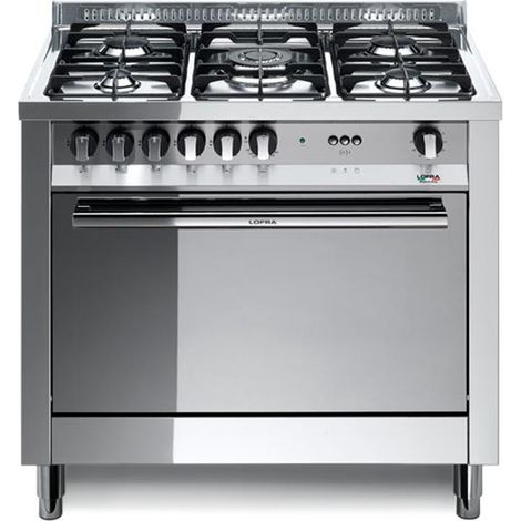 Lofra MG96GV-C Cucina freestanding Gas 90x60 cm 5 fuochi Forno a gas ventilato 94 L Classe A colore Inox