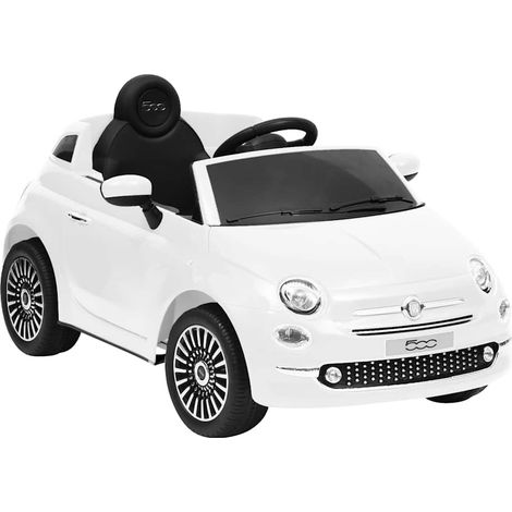 Kinder-Elektroauto Fiat 500 Weiß vidaXL (1/5)