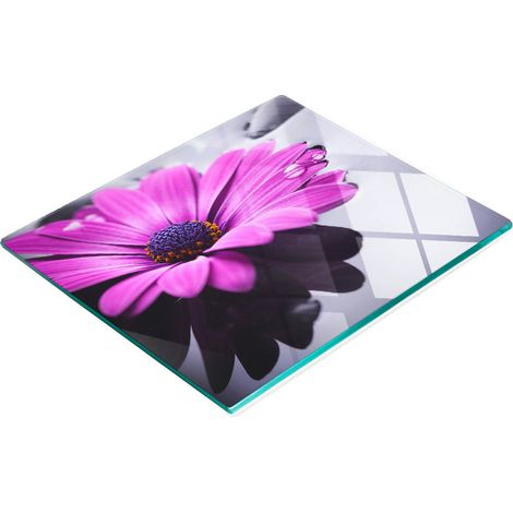 Tagliere e vassoio da cucina decorativo in vetro Gerbera 60x52 cm (1/5)