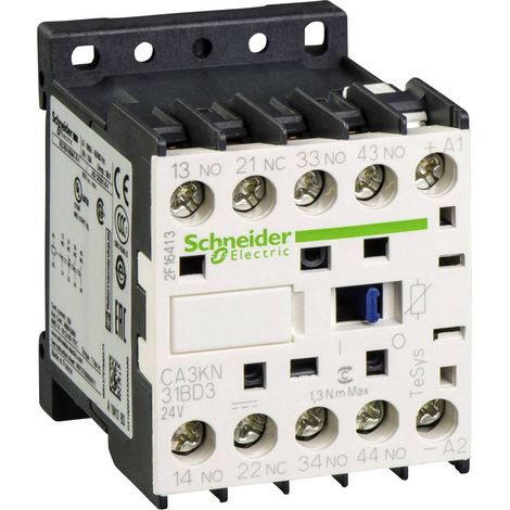 Contacteur CA3K 3 F plus 1 O instantané 10 A 24 V CC - CA3KN31BD3 (1/2)