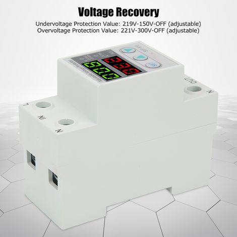 SVP-916 230V Einstellbarer intelligenter Strombegrenzer mit Über- und Unterspannungsschutz, mit zeitverzögerter Rückstellung, 80A (1/5)