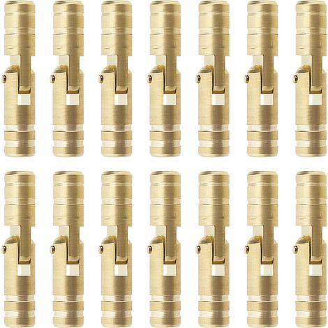 CCYKXA 30pcs Concealed Brass Cylinder Hinges, Fixed Hidden Cylindrical Furniture Hinges for DIY Crafts, Jewelry Boxes, Gift Boxes (1/5)