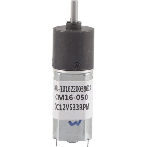 Moteur électrique micro engrenage 12V CC, couple élevé tout métal, axe D 533 tr/min réduction 1:64 (1/5)