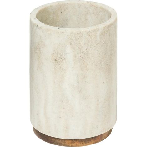 Pot à Brosses à Dents Design "Côme" 10cm Beige