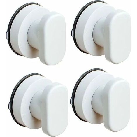 Poignée auxiliaire polyvalente pour porte et fenêtre blanc 4pcs (1/4)