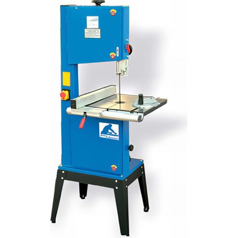 Scie à ruban 350 mm 750 W – Hauteur de coupe 235 mm – Largeur de coupe 345 mm – Vitesse 440/880 m/min – Table inclinable en fonte – Jean L'Ebeniste