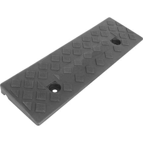 Black Plastic Threshold Ramp, Special Structure for Mobility Scooters and Indoor Access, Disability Aid and Vibration Protection (1/5)