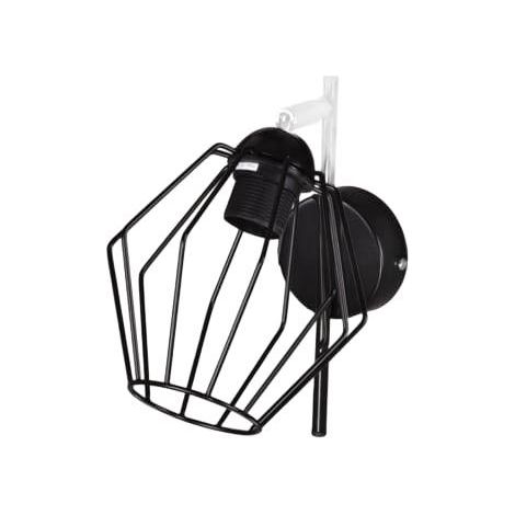 Applique murale loft métal noir E27 Kaja Benet K-3772 (1/3)