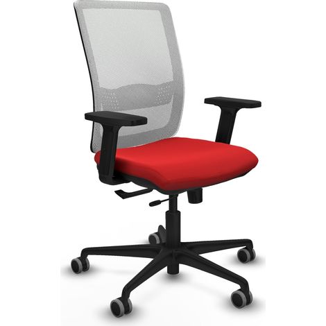 Chaise de bureau piqueras y crespo Haches blanc simili cuir (1/2)