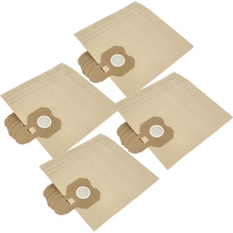 vhbw 20x sacchetto sostituisce Hitachi 2032835 per aspirapolvere - in carta, 32cm x 20cm, marrone