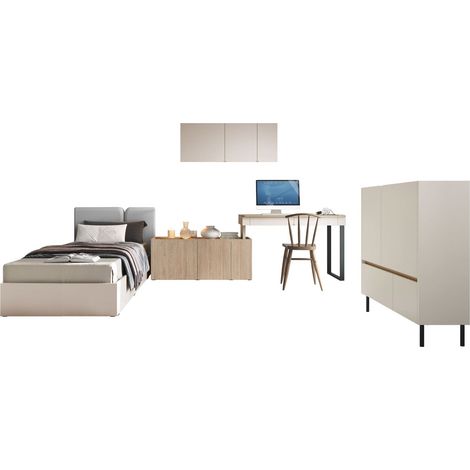 Ensemble de meubles Fiosono 115, Beige + Chêne clair (1/5)