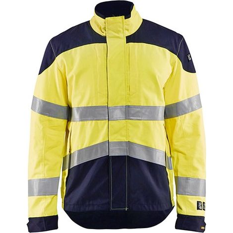 Veste de travail multinormes inhérent 4089 - Jaune fluo/Marine M (1/2)