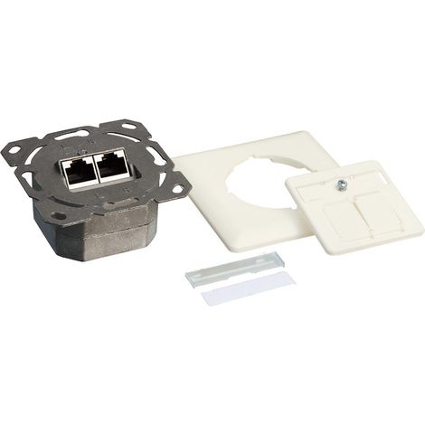 LOGILINK - LOGILINK ANSCHLUSSDOSE KAT.6, 2 X RJ45, REINWEIß (RAL9010) NP0023