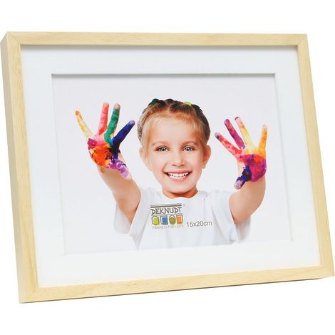 Cadre Photo pour 3 Formats Bois Naturel 25,5 x 35,5 x 3 cm (1/2)