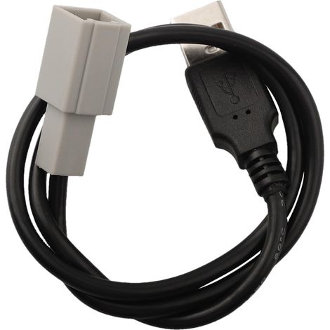 Câble de raccordement USB pour Toyota et Lexus Radio Maintien du port USB Noir 38 cm Montage dans le tableau de bord (1/5)