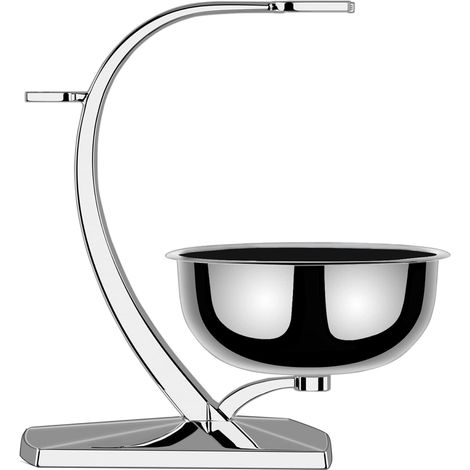 Support de rasage de sécurité, ensemble de rasage pour homme 2 en 1, porte-blaireau et porte-savon en acier inoxydable, conception magnétique pour stabiliser le bol de rasage (1/5)
