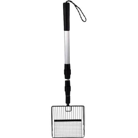 Scooper de Caca de Poulet, Scoop litière en métal réglable et détachable avec Pelle à ordures à Longue Manche, utilisée pour Les Accessoires poulailler, Scooper Poop, pour (1/5)