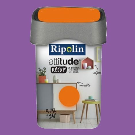 RIPOLIN Peinture Attitude Récup' Prune satin 0,75L 0,75 L (1/2)