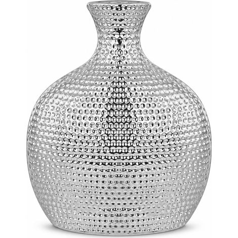 Vase à Bouteille en céramique Argenté (1/5)