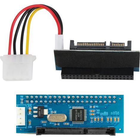 IDE/PATA to SATA Adapter, 40-Pin Converter Card for 3.5" Hard Drives and Desktop PCs, PCBA for HDDs (1/5)