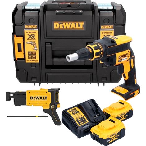 DeWalt DCF 620 P2T Visseuse pour cloisons sèches sans fil 18 V 30 Nm Brushless + 2x batterie 5,0 Ah + chargeur + TSTAK (1/5)