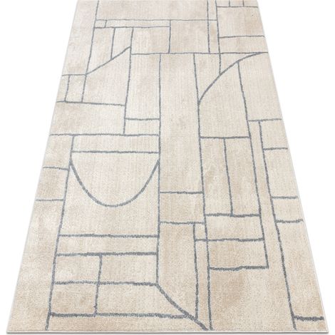 Tappeto FUSION 0806 crema / grigio chiaro - Geometrico, moderno, astratto beige 160x220 cm