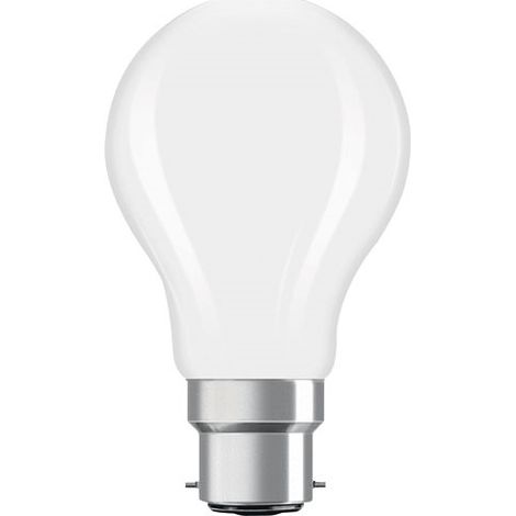 OSRAM Lampe LED Superstar forme d'ampoule A60 filament dimmable, 2700 K blanc chaud, 5,9 W, B22d, dépolie, 806 lm, pour plafonniers et lampadaires, 15 000 h (1/2)