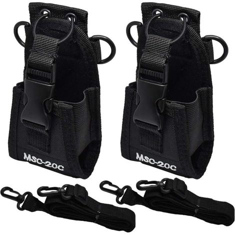 2 Pièces Étui Universel en Nylon pour Talkie-Walkie, Téléphone et GPS – Pochette Tactique Multifonctionnelle 13,5 x 8 x 4,5 cm (1/4)